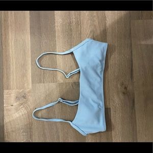 blue bikini top